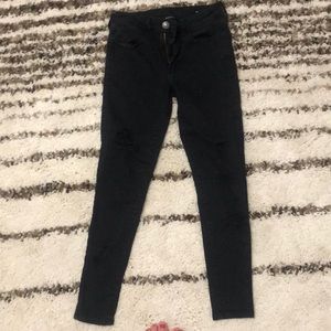 Black distressed American eagle Jeans